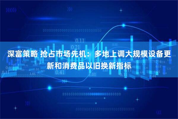 深富策略 抢占市场先机：多地上调大规模设备更新和消费品以旧换新指标